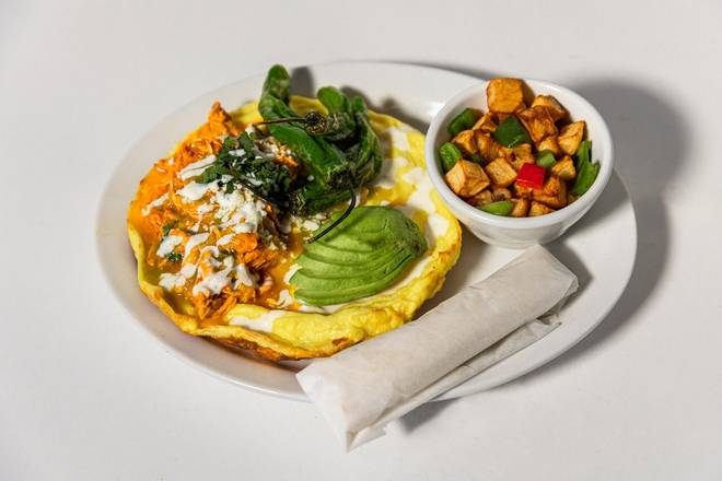 Order Chicken Tinga Frittata food online from The Hash Kitchen store, Scottsdale on bringmethat.com