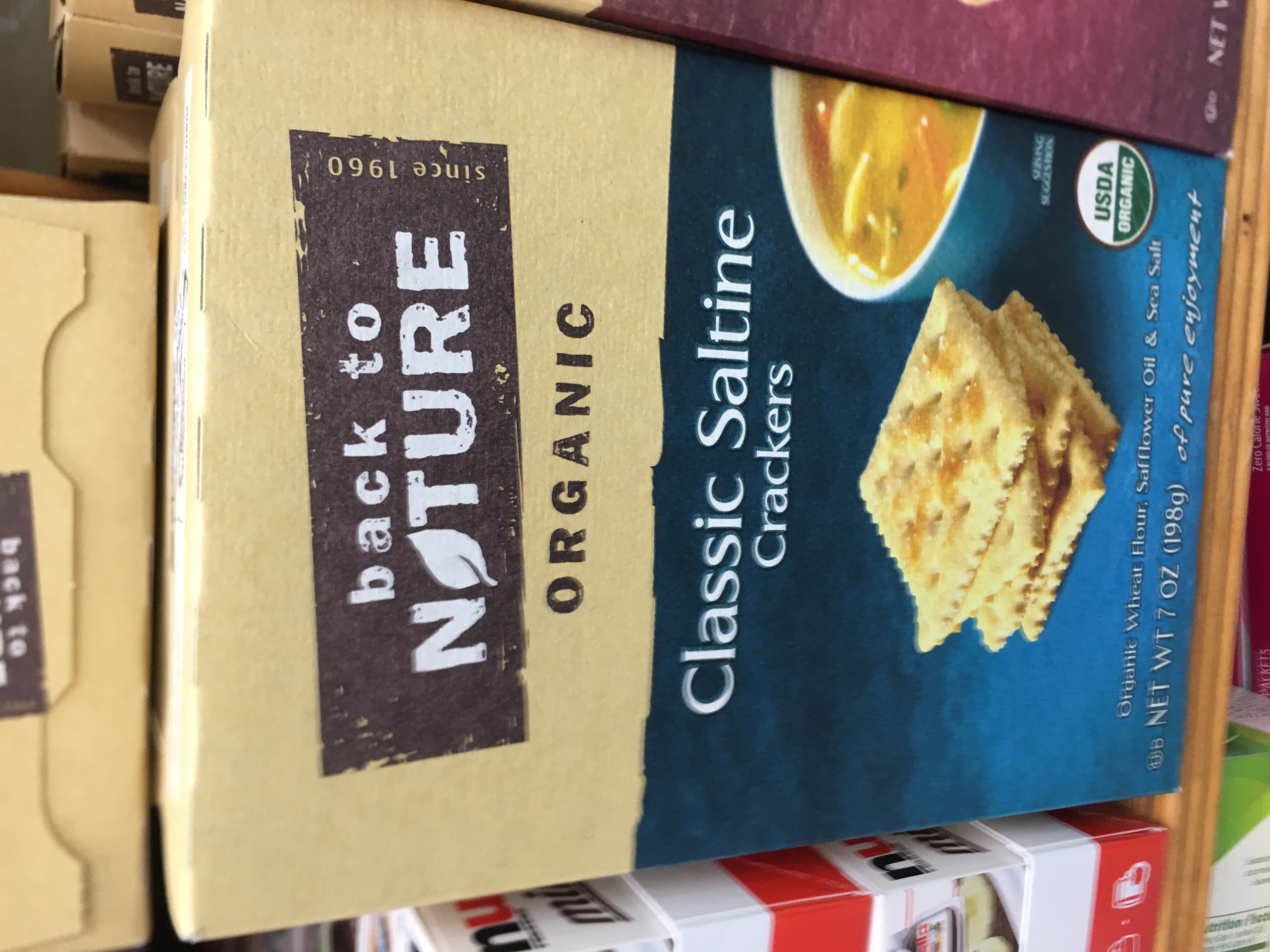 Order Back to nature classic saltine crackers 7oz food online from Crescent Gourmet store, Astoria on bringmethat.com