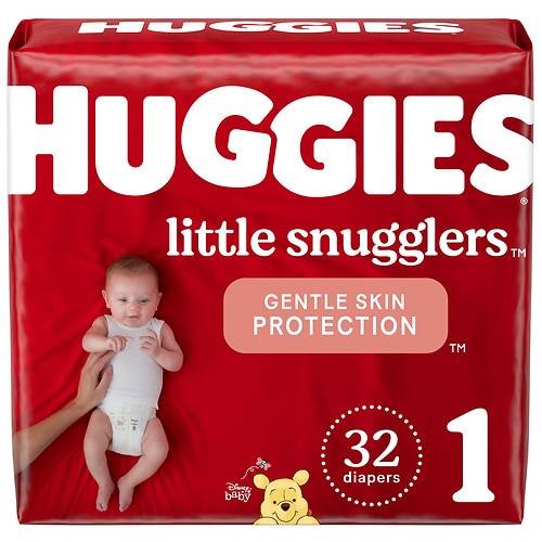 Order Huggies Little Snugglers Baby Diapers Size 1 - 32.0 ea food online from Walgreens store, Zebulon on bringmethat.com