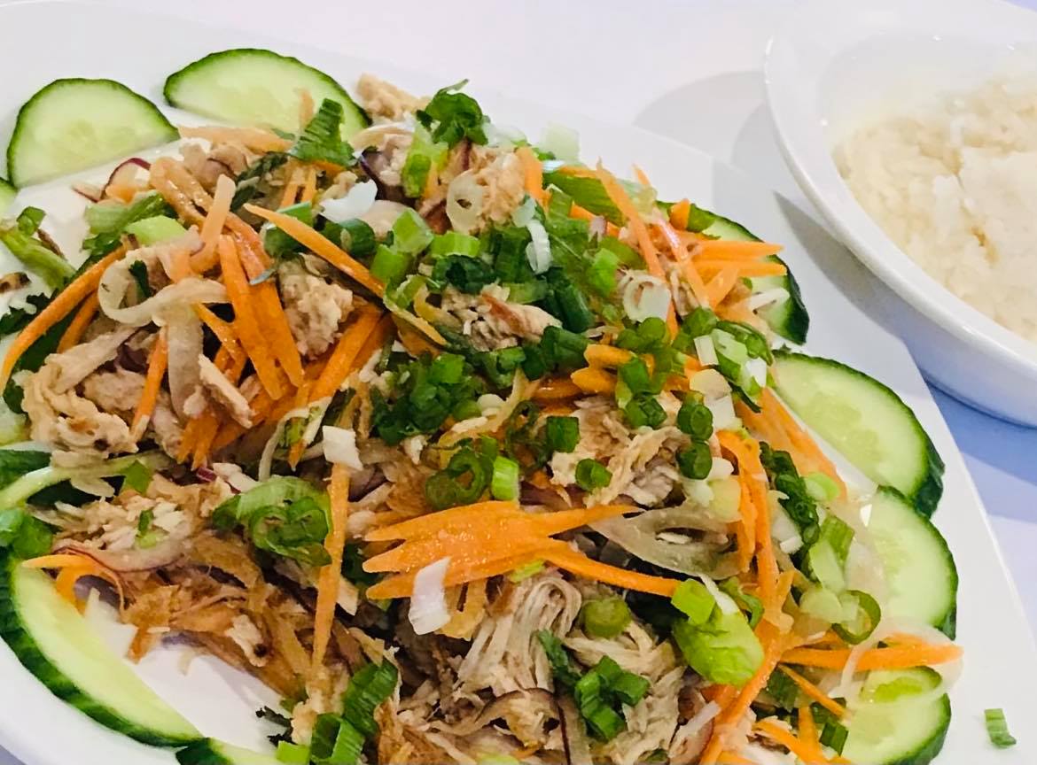 Order S9. Larb Lao Salad Lunch food online from Boba Tea Cafe store, Niagara Falls on bringmethat.com