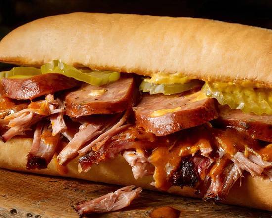 Order Cuban Sandwich food online from Dickey'S Barbecue Pit store, Las Vegas on bringmethat.com