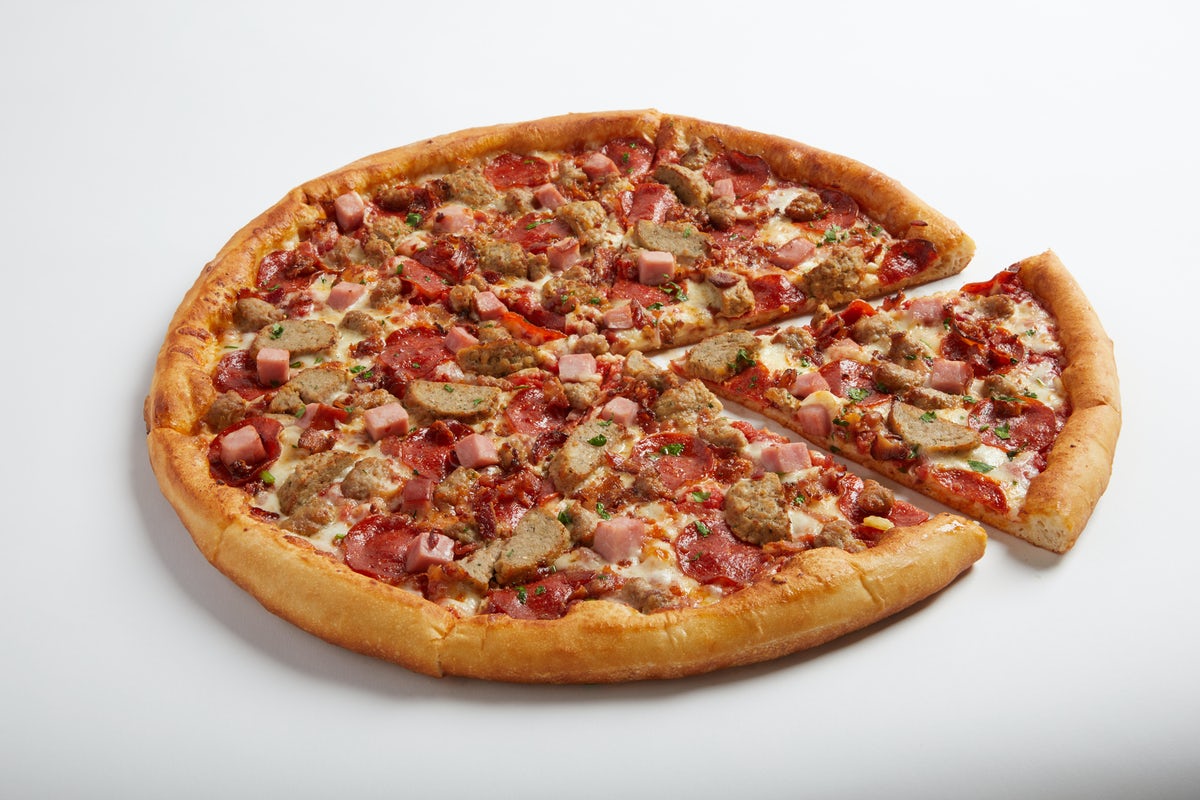 Order Meat Primo Whole Pizza food online from Sbarro store, Rosemont on bringmethat.com