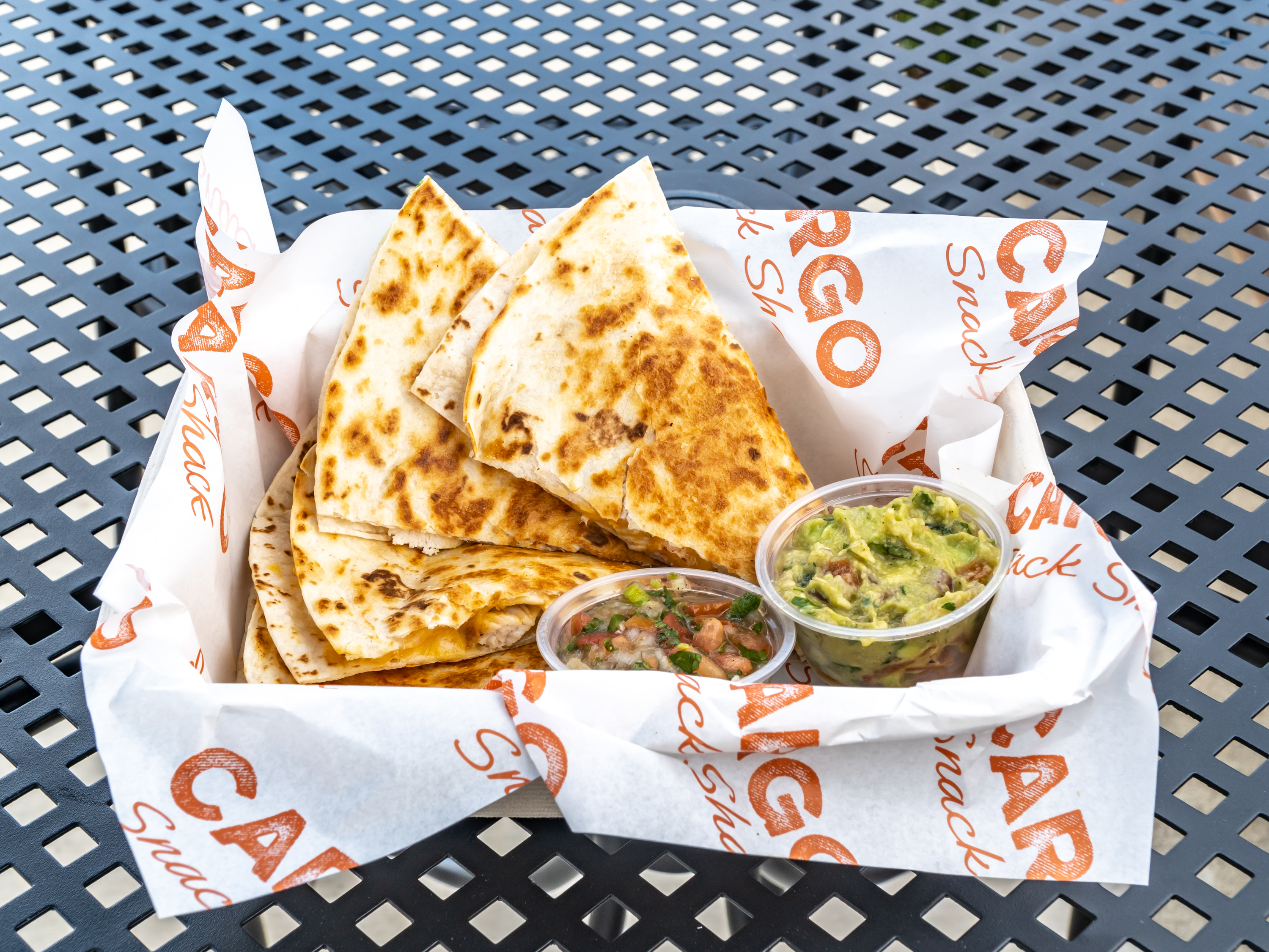 Order Cheese Quesadilla food online from Cargo Snack Shack store, Los Angeles on bringmethat.com