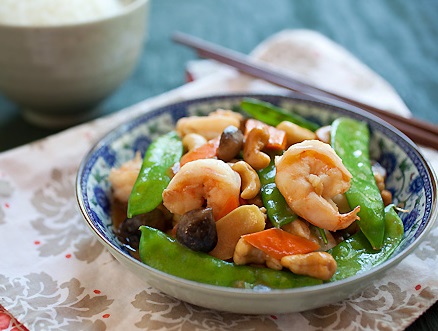 Order 45. Shrimp with Cashew Nuts food online from The Little Kitchen of Westport store, Westport on bringmethat.com