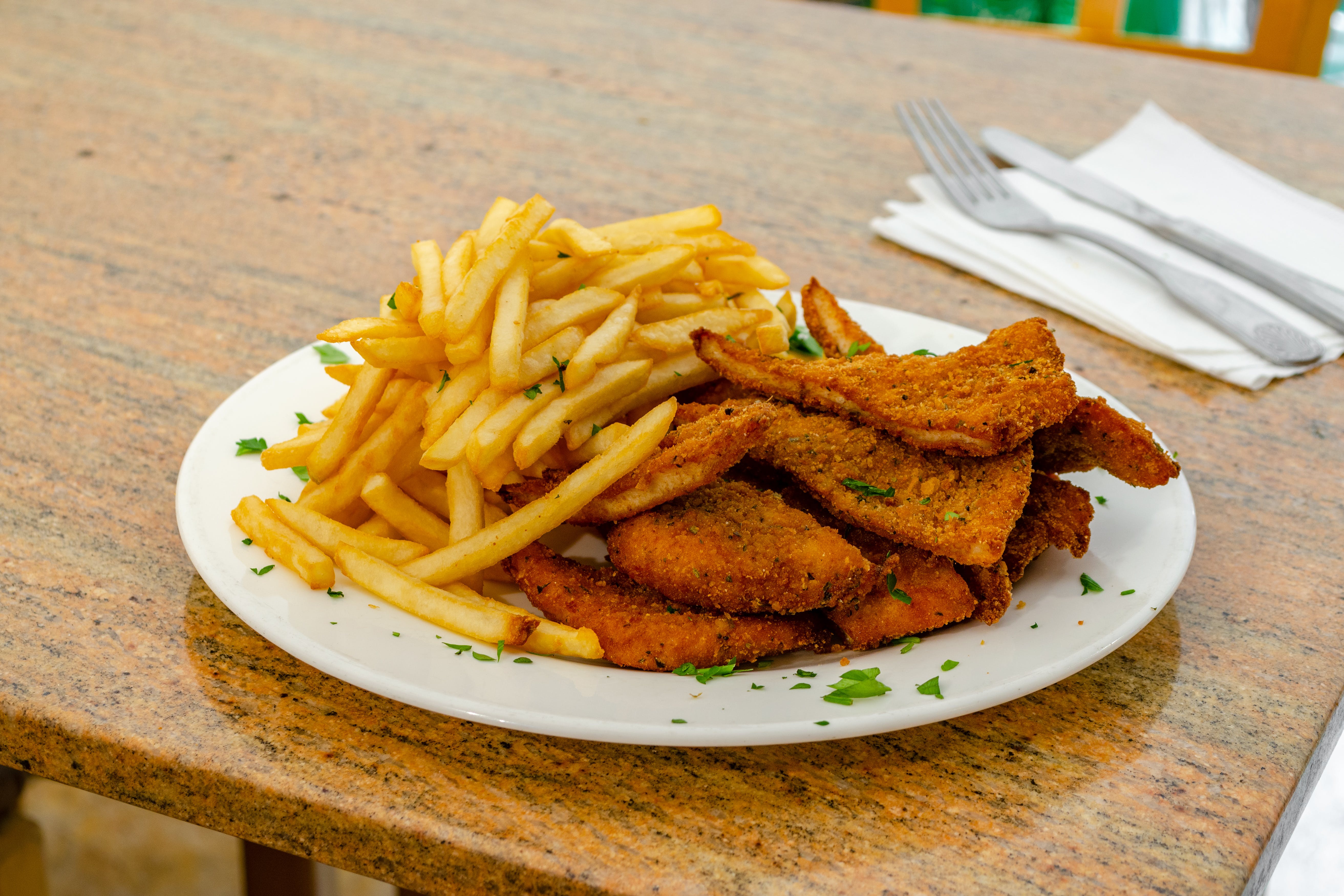 Order Chicken Fingers with Fries - Appetizer food online from Regina Pizza store, Lynbrook on bringmethat.com