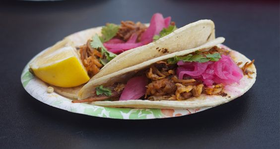 Order Cochinita Pibil Taco food online from La Flor De Yucatan store, Los Angeles on bringmethat.com