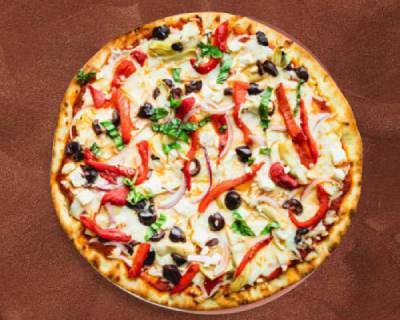 Order Thin Crust Greek Pizza 12' food online from Skinny Thin Pizza store, Nashville-Davidson on bringmethat.com