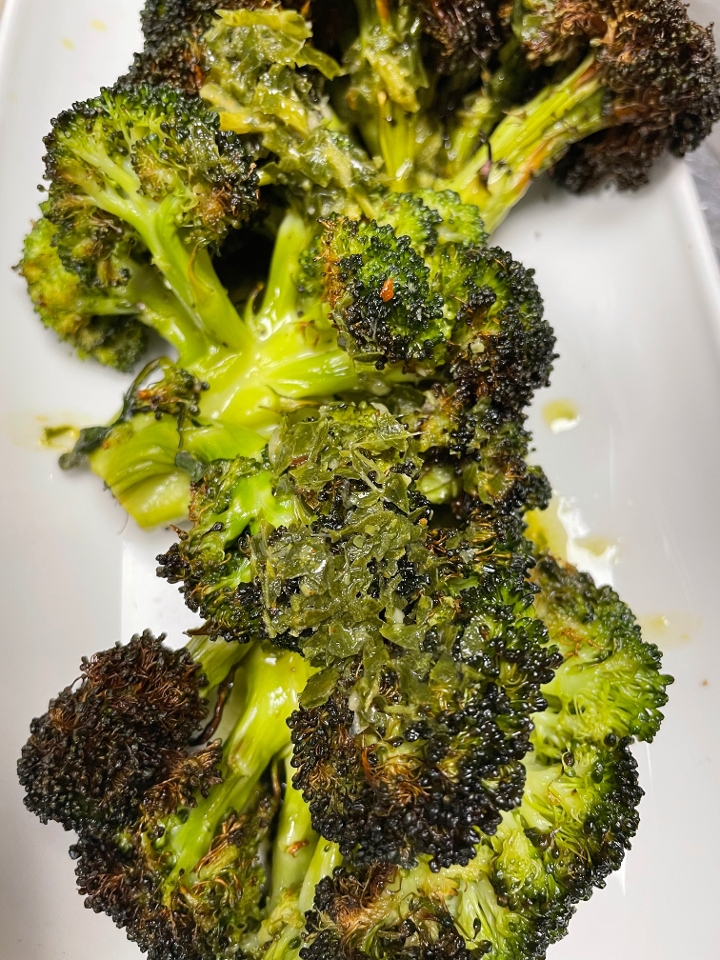 Order Charred Broccoli (v)(g) food online from Cook store, Needham on bringmethat.com
