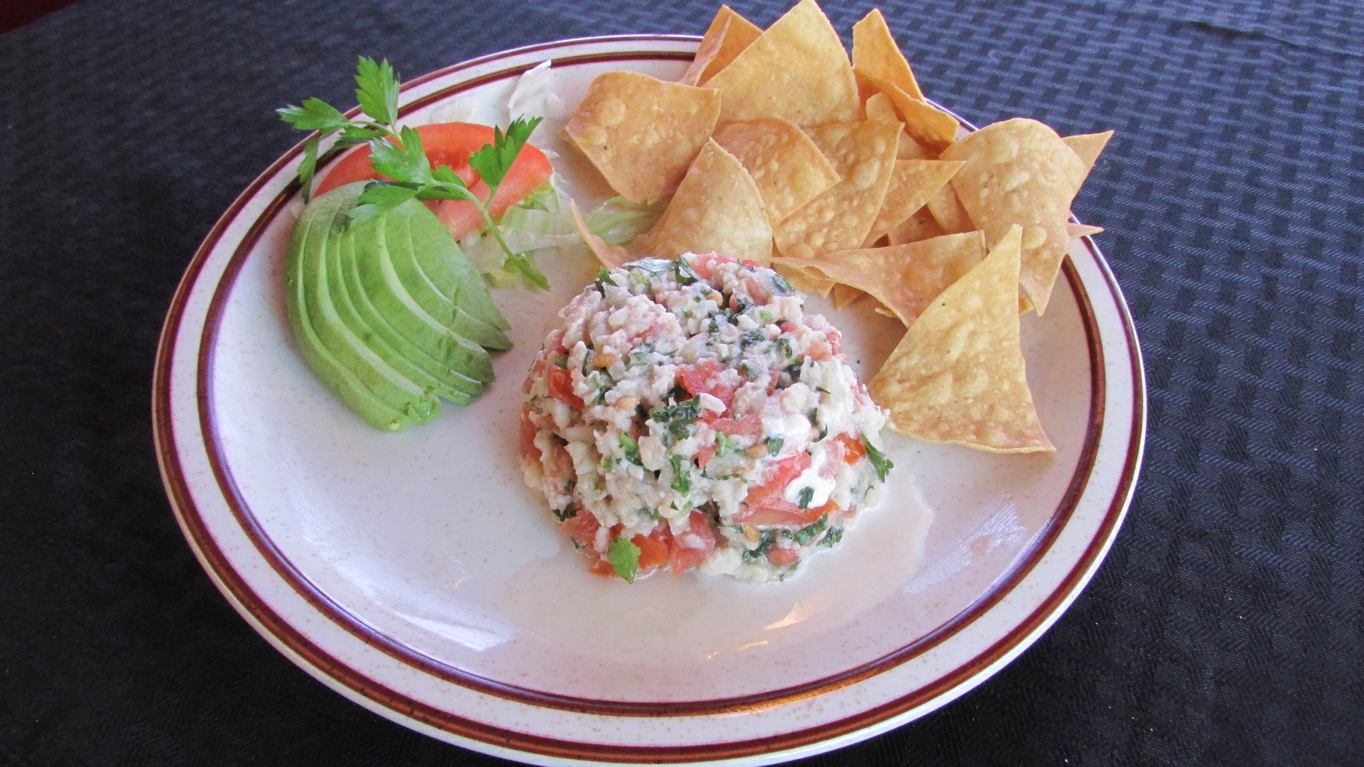 Order Ceviche de Pescado Appetizer food online from Tortillas Restaurant store, Cathedral City on bringmethat.com