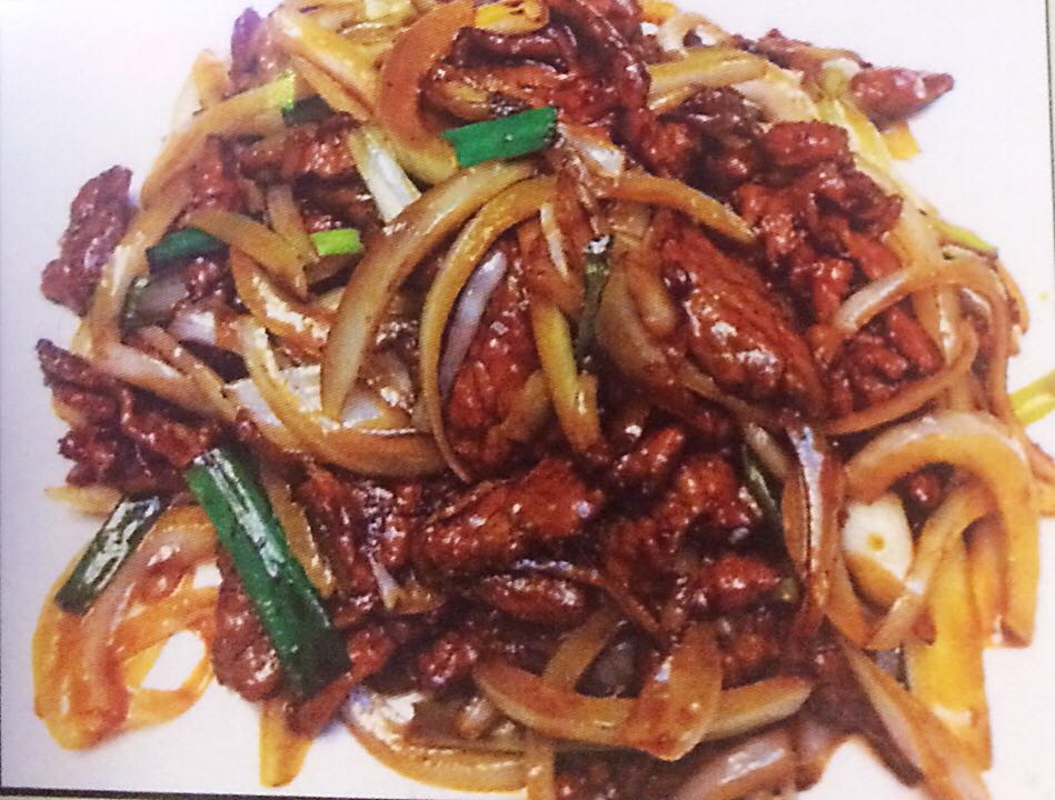 Order S8. Mongolian Beef food online from Rice Bowl store, Iselin on bringmethat.com