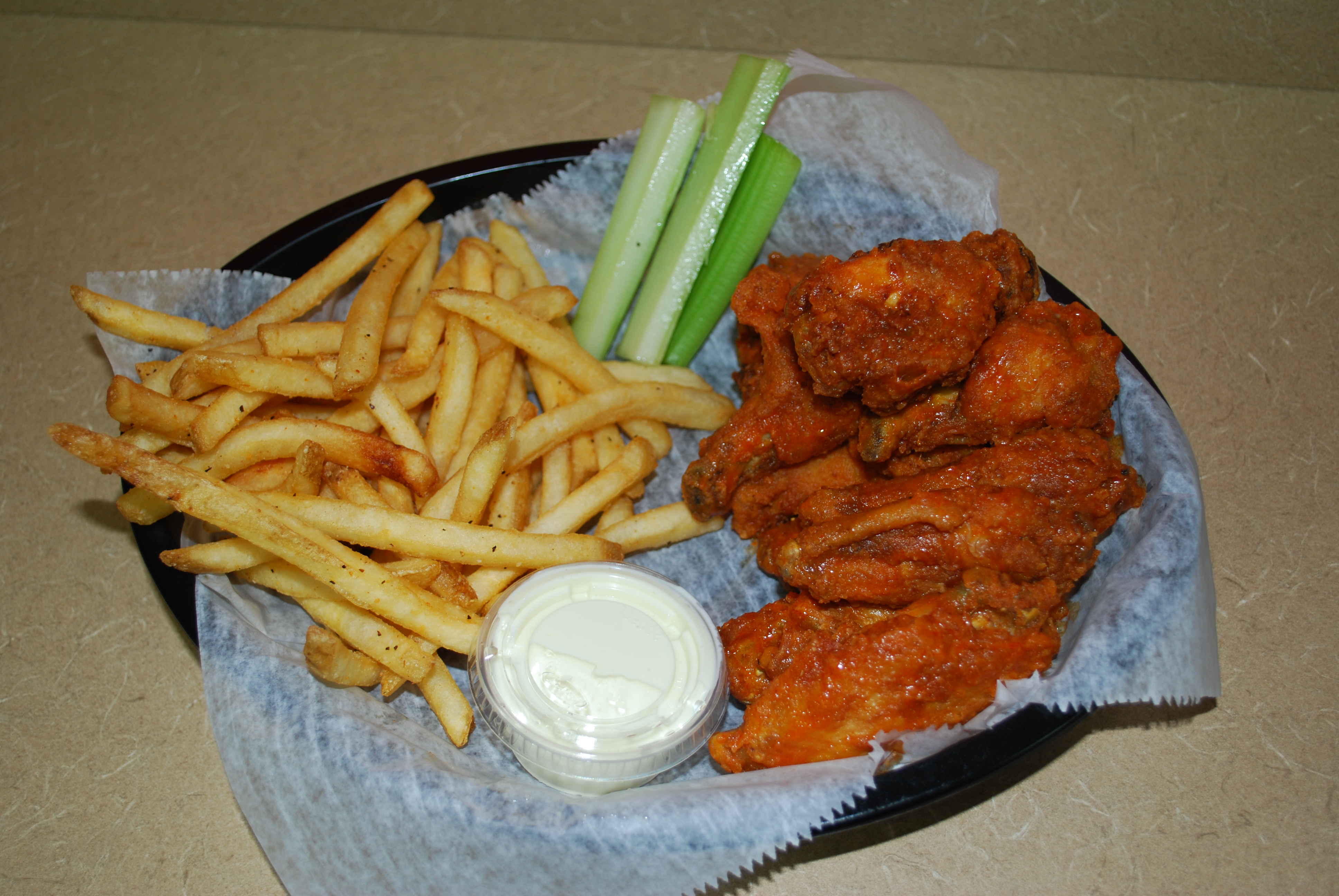 Order 5 Piece Wing Lunch Special food online from RG Wings store, Mastic Beach on bringmethat.com