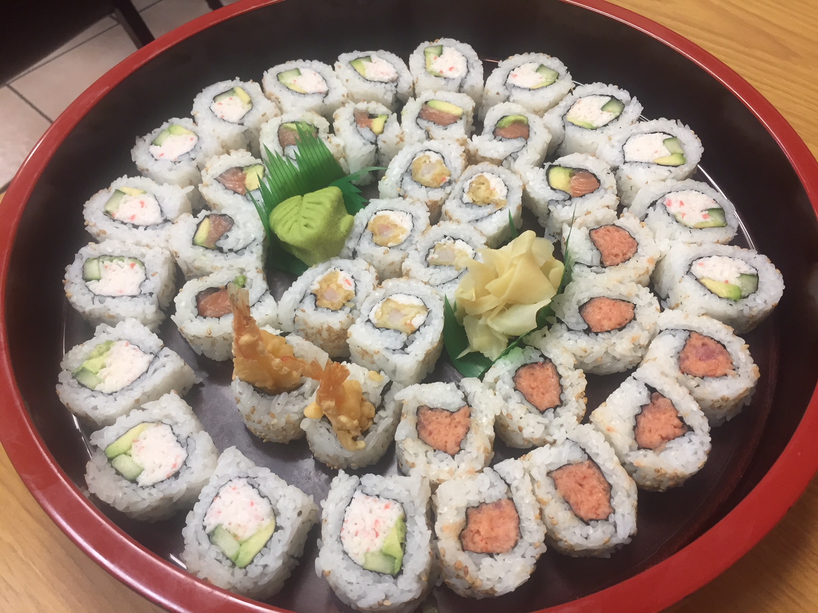 Order 40 Piece Ninja Party food online from Ninja Teriyaki Sushi 2 Go store, Las Vegas on bringmethat.com