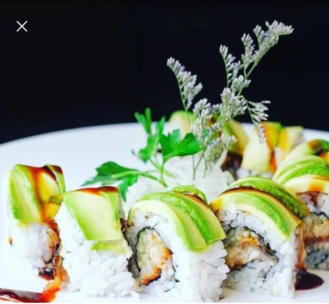 Order Dragon Roll (8pcs) food online from Taki Japanese Steakhouse store, Atlanta on bringmethat.com