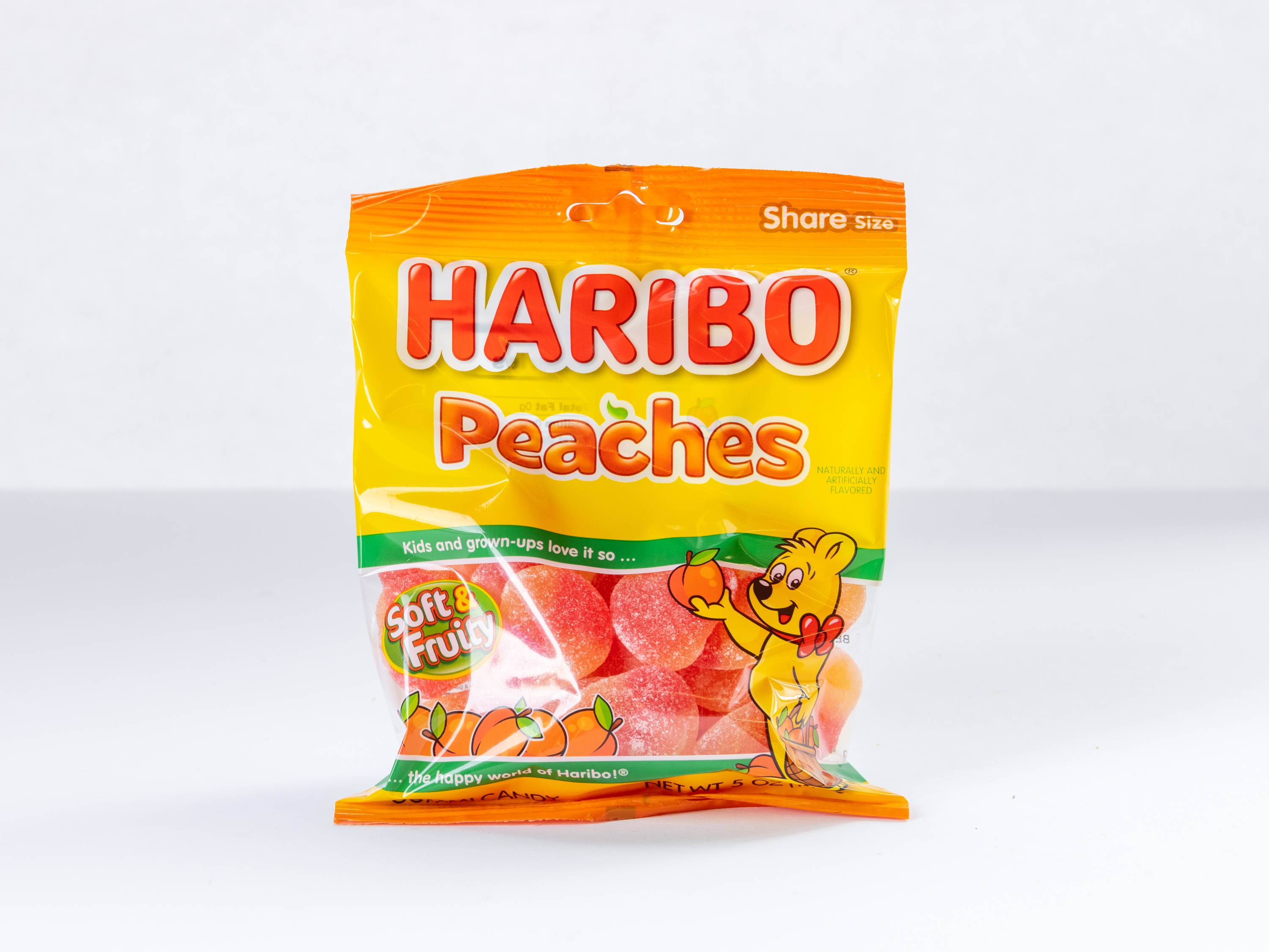 Order Haribo Peaches 5 oz. food online from Loop Neighborhood Market store, Vallejo on bringmethat.com