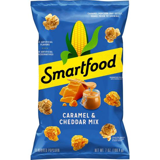 Order Smartfood Flavored Popcorn Caramel & Cheddar Mix (7 oz) food online from Rite Aid store, Yamhill County on bringmethat.com