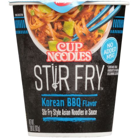 Order Cup of Noodles Stir Fry Korean BBQ 3oz food online from 7-Eleven store, Virginia Beach on bringmethat.com