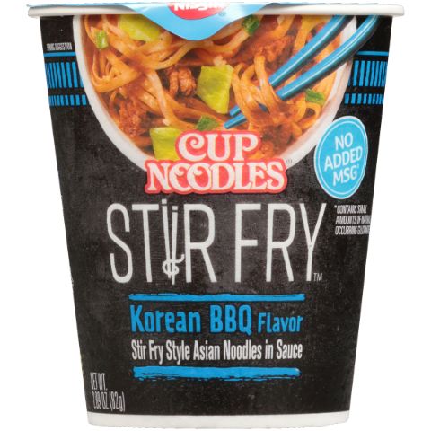 Order Cup of Noodles Stir Fry Korean BBQ 3oz food online from 7-Eleven store, Lincoln on bringmethat.com