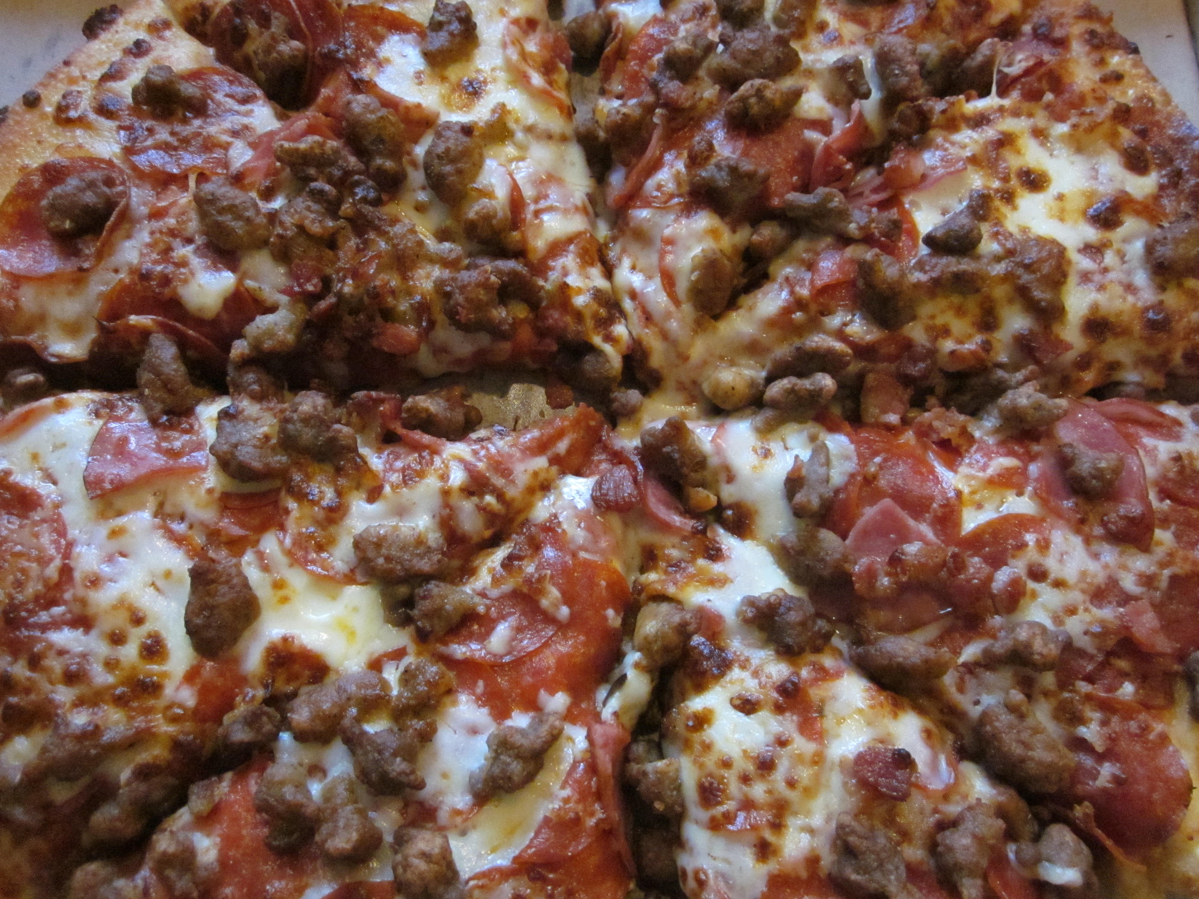 Order All Meat Pizza food online from Pizza fino store, Houston on bringmethat.com
