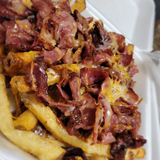 Order Pastrami chili fries food online from MV BBQ & Burger store, Palmdale on bringmethat.com