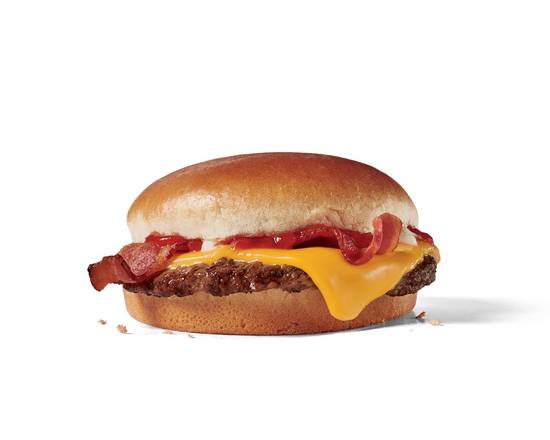 Order Jr. Bacon Cheeseburger food online from Jack In The Box store, Santa Maria on bringmethat.com