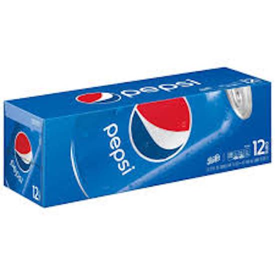 Order Pepsi Cola Can (12 pk) food online from Gilligan Retail store, Chandler on bringmethat.com