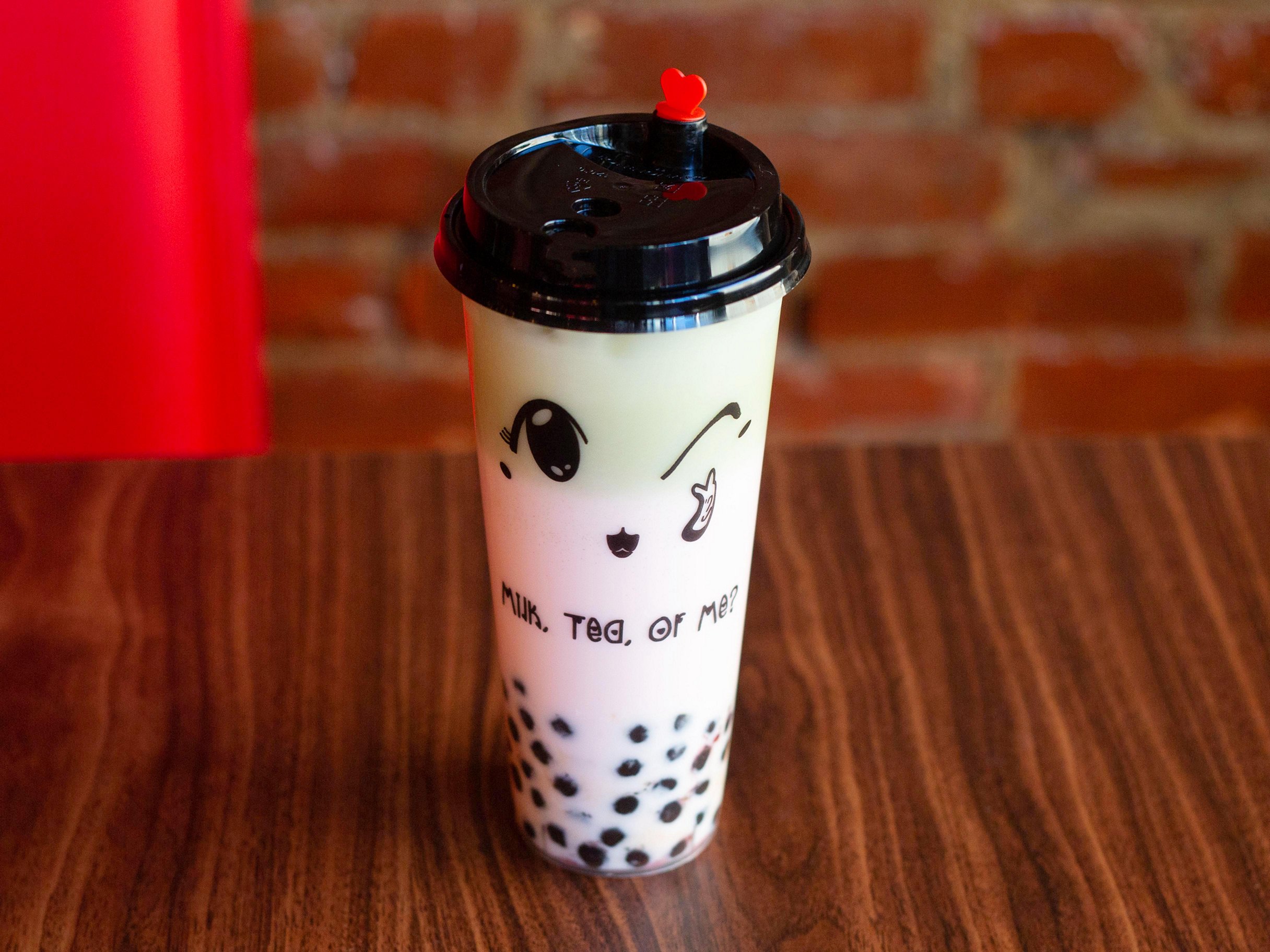 Order Rose Matcha Latte with Boba food online from Tasty Pot store, San Diego on bringmethat.com
