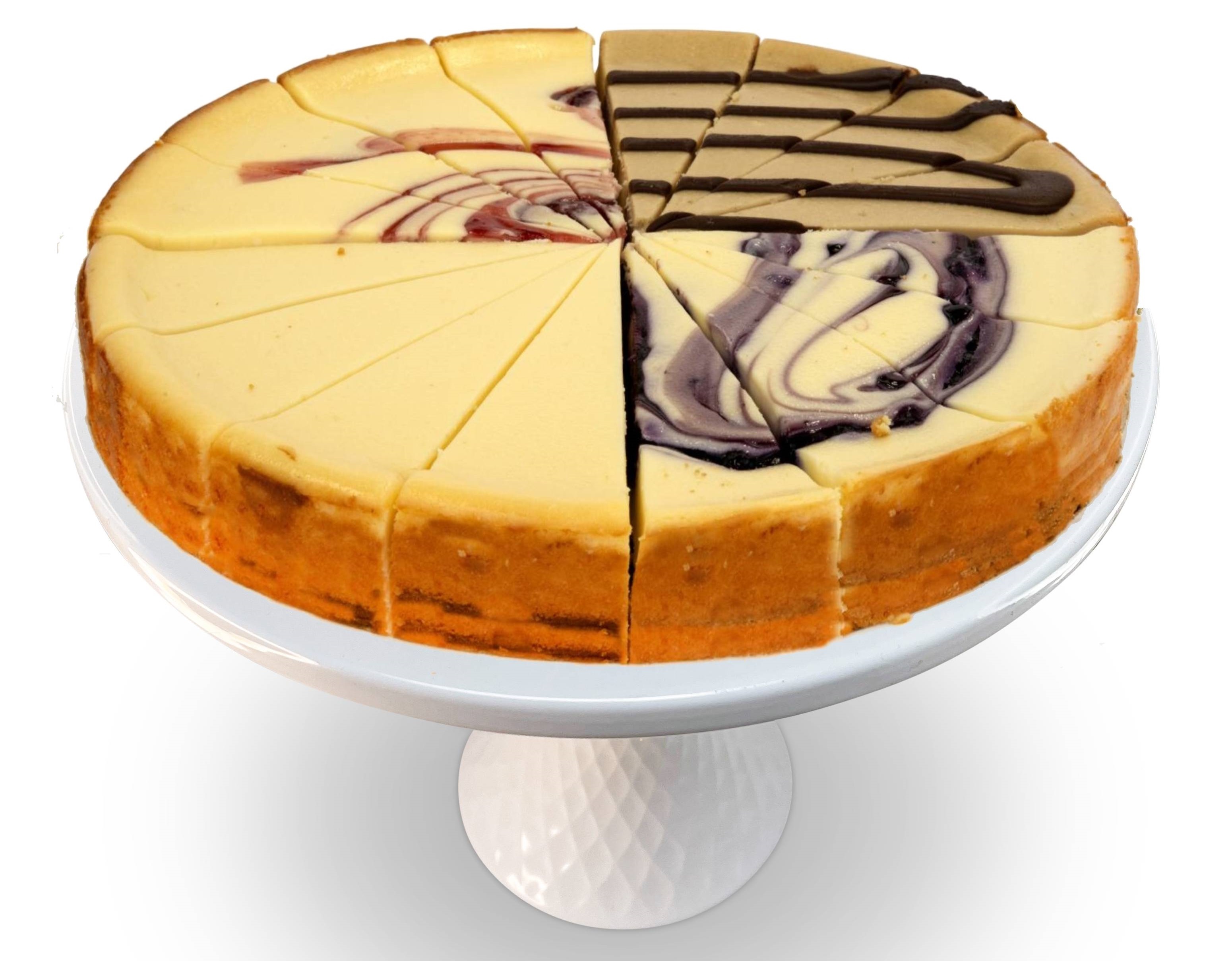 Order Sampler Cheesecake 9" (2 Lbs) Gift Box food online from Andy Anand Chocolates store, Chino on bringmethat.com