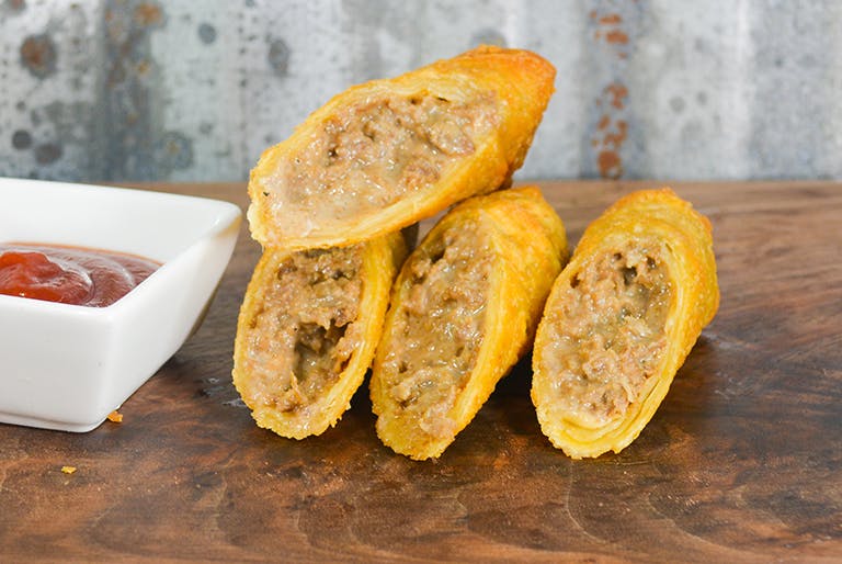 Order Cheese Steak Egg Rolls - 2 Pieces food online from Ciconte's Italia Pizzeria store, Marlton on bringmethat.com