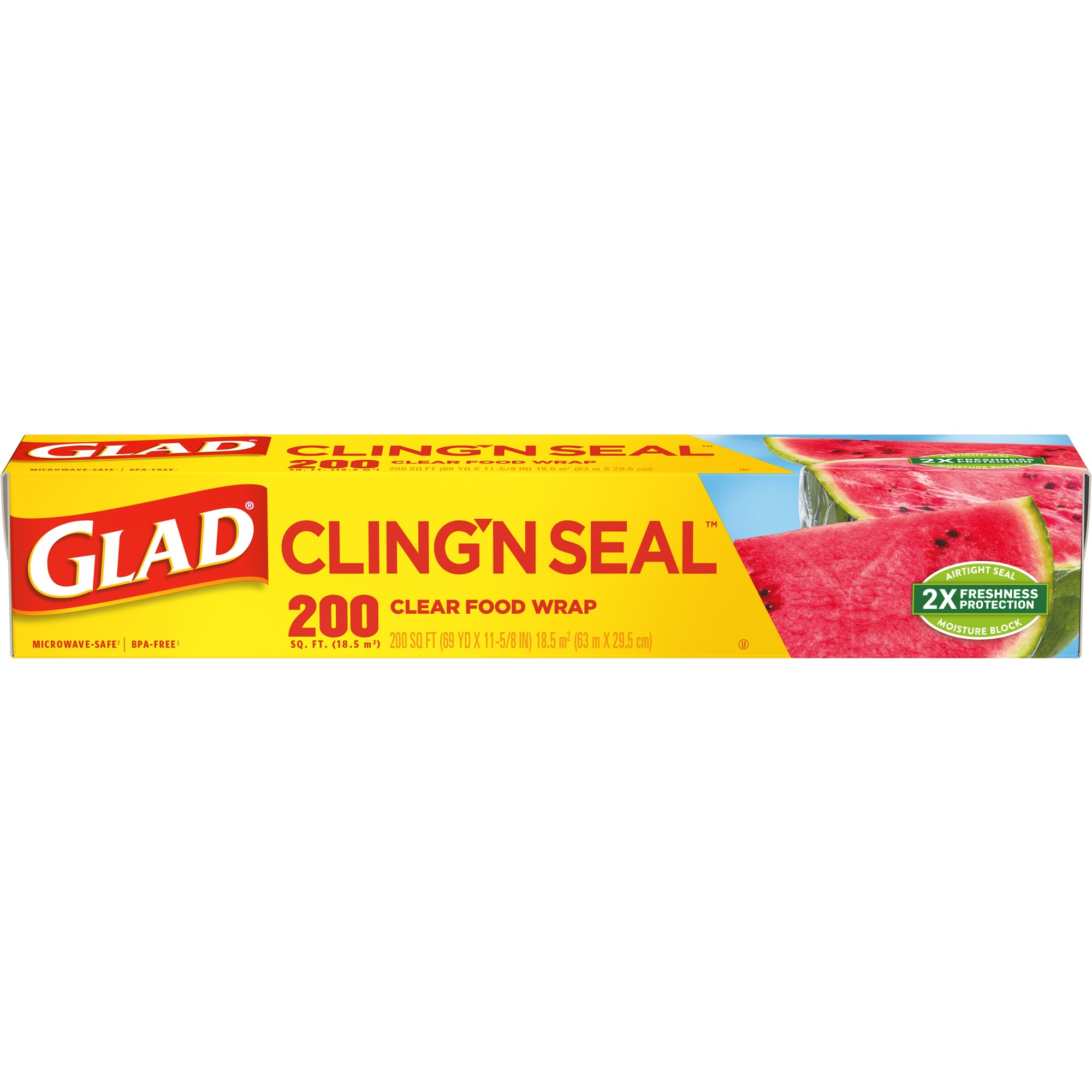 Order Glad Cling ‘N Seal Plastic Food Wrap - 200 sq ft food online from Rite Aid store, SUFFOLK on bringmethat.com