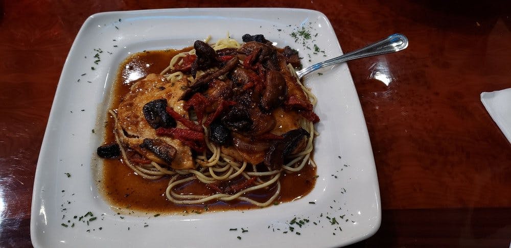 Order Chicken Balsamic - Entree food online from Tuscany Italian Bistro store, Lake Worth on bringmethat.com