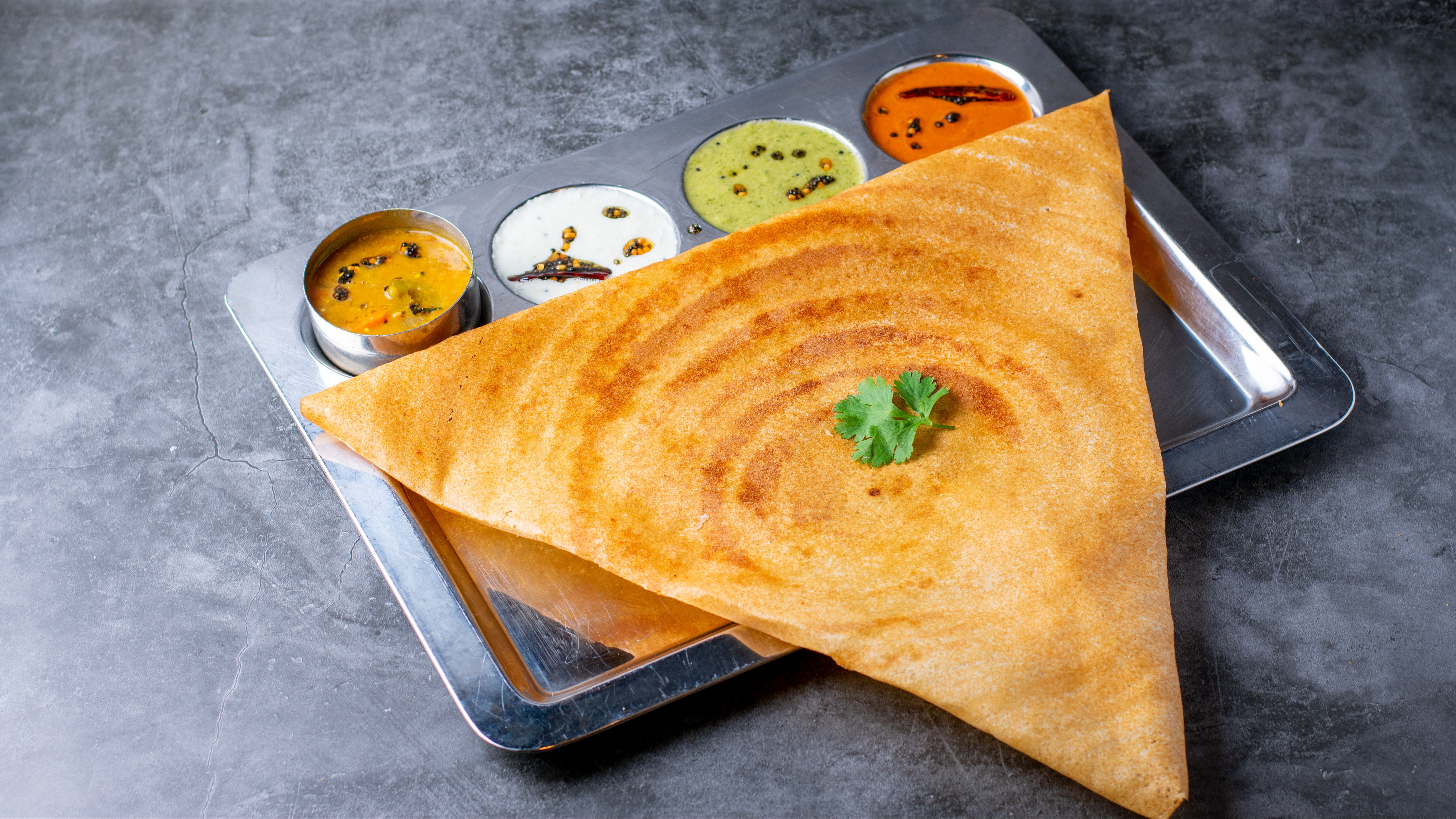 Order Egg Dosa food online from Sangam Chettinad Indian Cuisine store, Austin on bringmethat.com