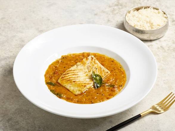 Order Halibut Mango Curry food online from Copper Pot store, Redondo Beach on bringmethat.com