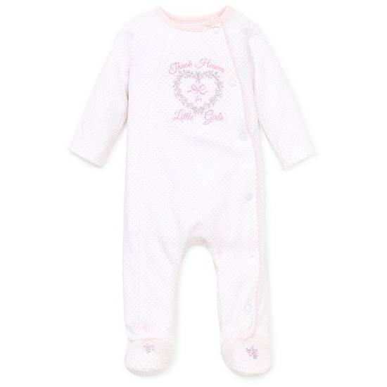 Order Little Me® Size Newborn Thank Heavens Footie in Light Pink food online from Bed Bath & Beyond store, Lancaster on bringmethat.com