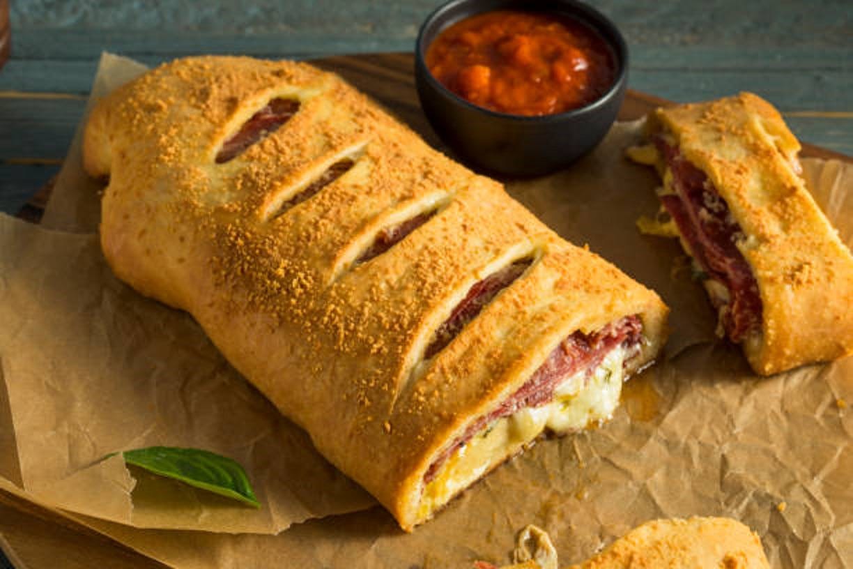 Order Ham & Cheese Stromboli - Regular food online from L Pizza Plus store, Butler on bringmethat.com