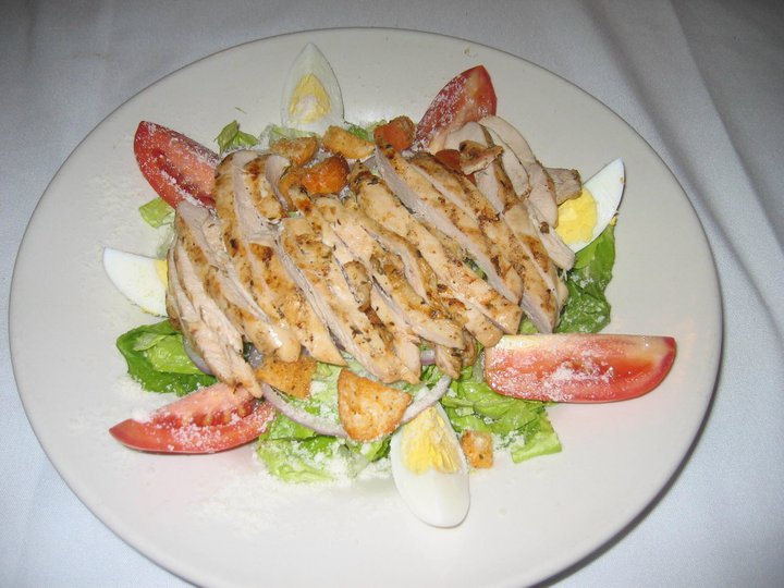 Order Fox's Chicken Caesar Salad food online from Fox's Restaurant And Pub store, Oak Lawn on bringmethat.com