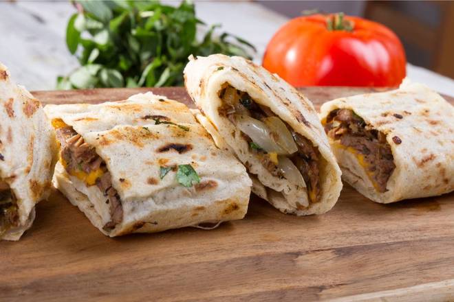 Order Beef and Lamb Gyro Sandwich food online from Famous Gyro Bar store, Secaucus on bringmethat.com