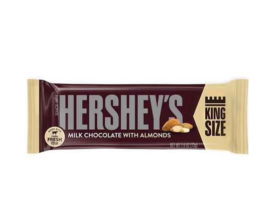 Order Hershey's Milk Chocolate With Almonds King Size 3oz food online from Chevron Extramile store, Los Angeles on bringmethat.com