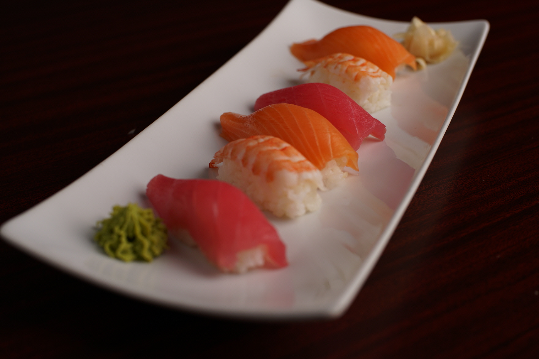 Order Salmon 2, Tuna 2 and Shrimp 2 pcs Nigiri food online from Lee Sushi store, Sandy on bringmethat.com