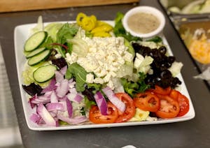 Order Side of Greek Salad food online from Hakuna Matata store, Oak Lawn on bringmethat.com
