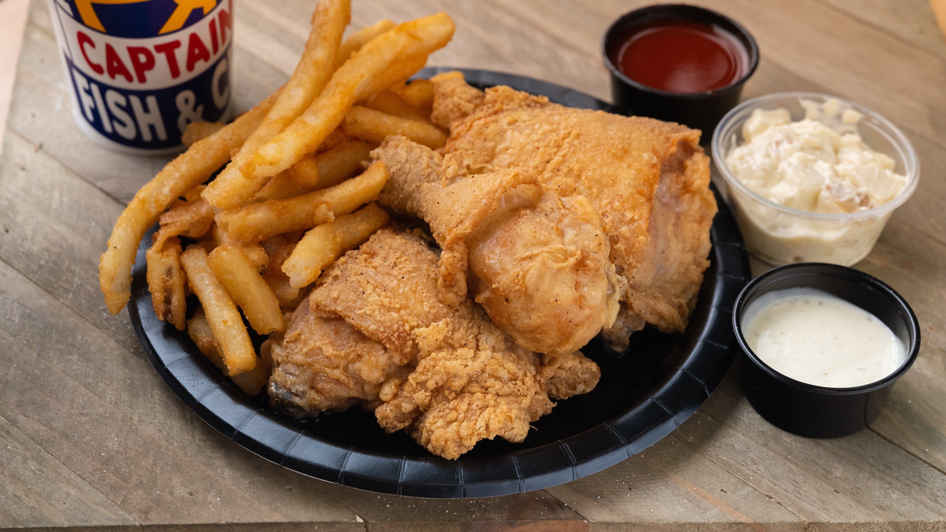 Order 5 Leg/Thigh Combo food online from Captain Jay's Fish & Chicken store, Southfield on bringmethat.com