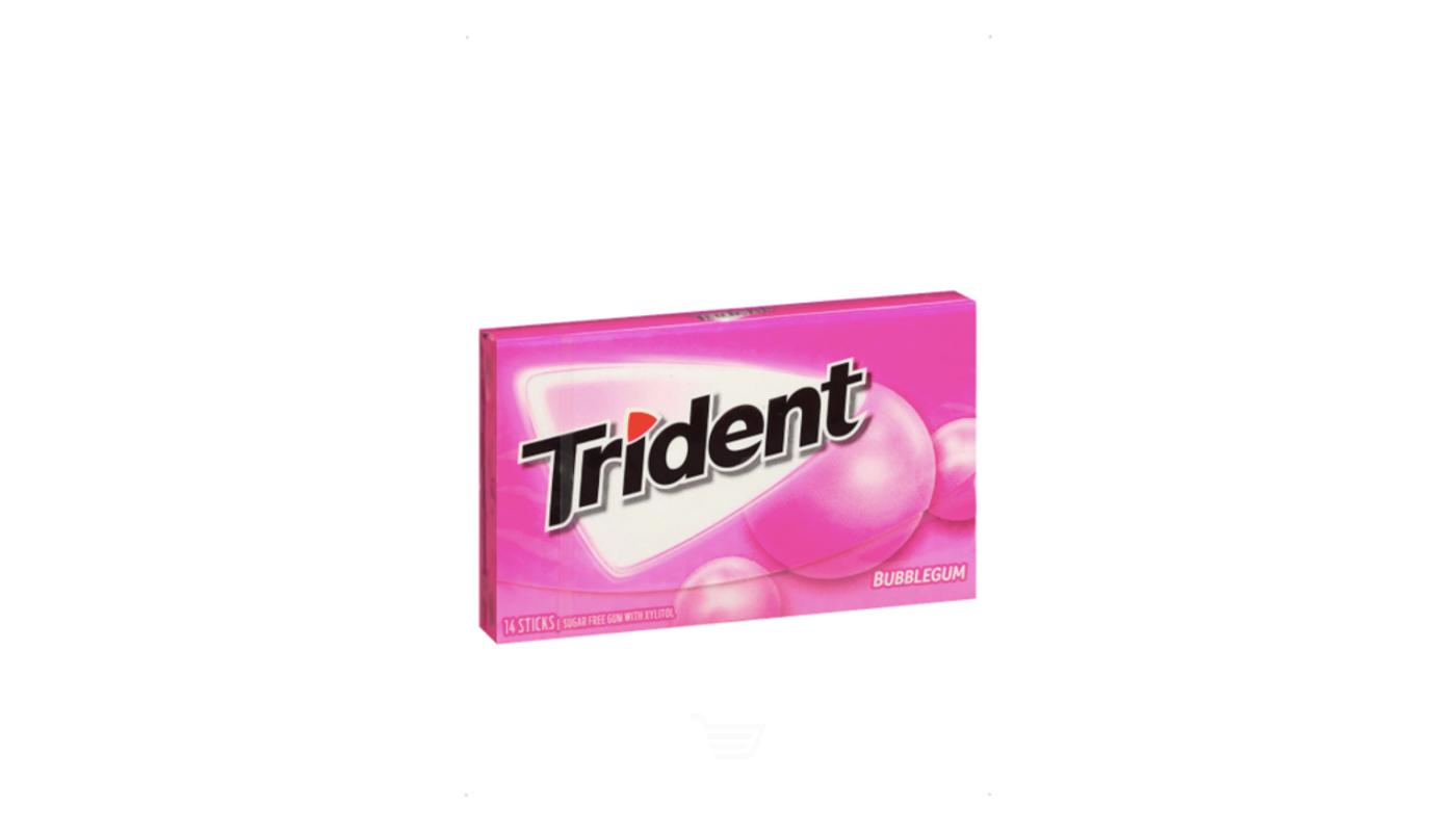 Order Trident Sugar Free Gum Bubblegum - with Xylitol 26.6g Box food online from Village Commons Liquor store, Camarillo on bringmethat.com