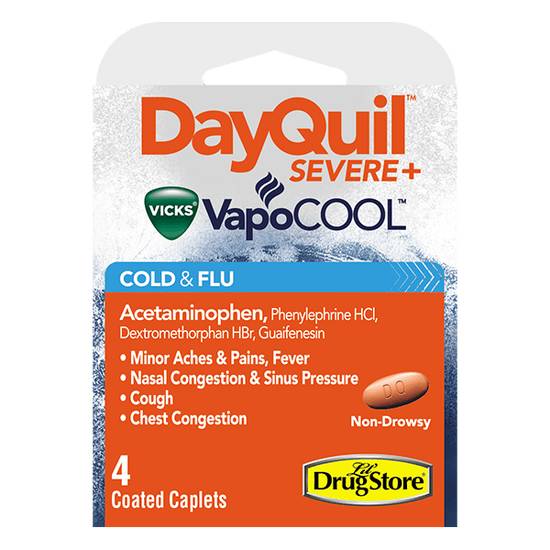 Order DayQuil Severe 4ct food online from Casey's store, Bellevue on bringmethat.com