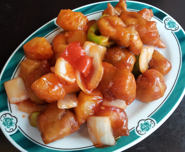 Order B5. Sweet and Sour Pork food online from 88 Chinese & Sushi Sherman Oaks store, Van Nuys on bringmethat.com