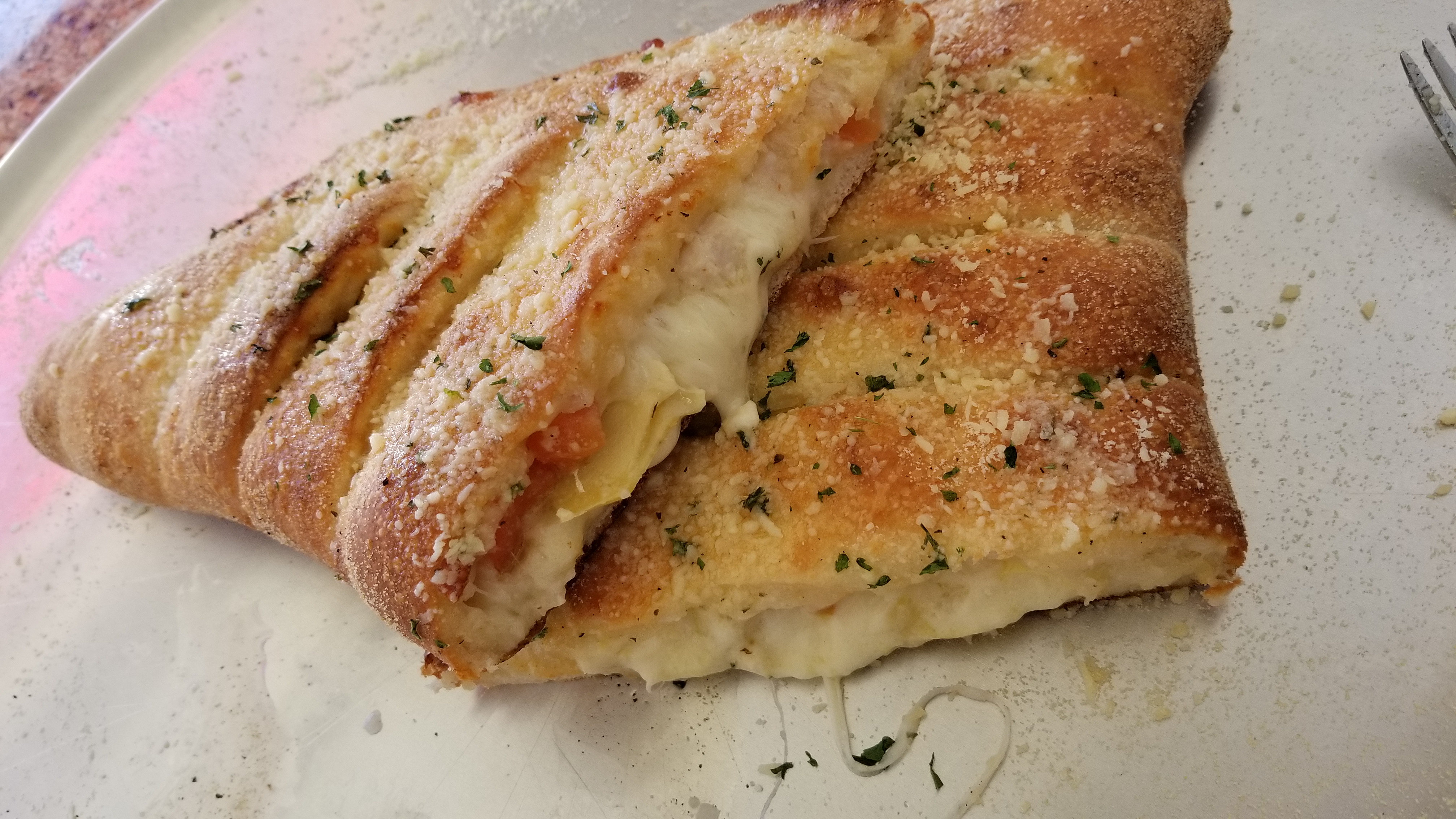 Order Spinach and Feta Calzone food online from Papa Ray Pizza store, Daly City on bringmethat.com