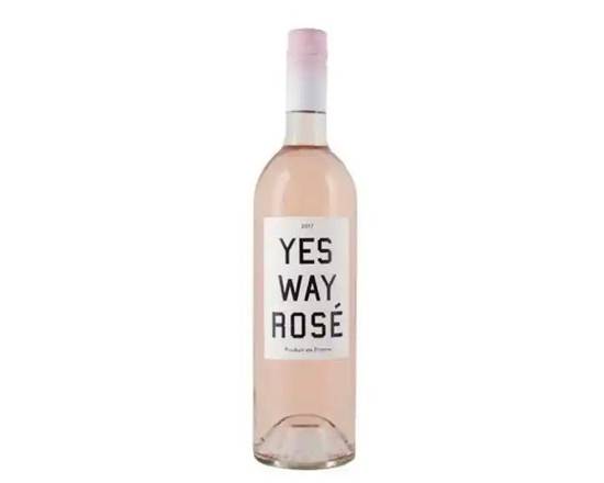 Order Yes Way Rosé, 750mL wine (12.5% ABV) food online from Tenderloin Liquor store, San Francisco on bringmethat.com