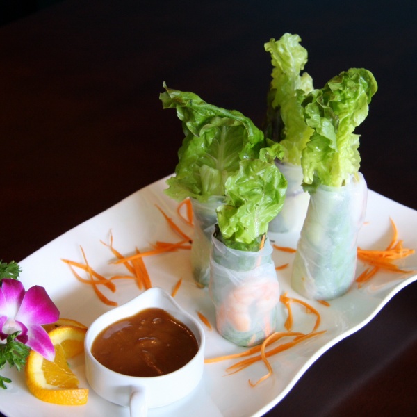 Order 2. Fresh Summer Rolls food online from Basil Thai Cuisine store, Huntington Beach on bringmethat.com