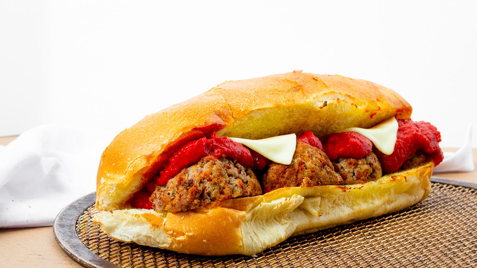 Order Meat Ball Sub food online from Palisades Pizza store, Pacific Palisades on bringmethat.com