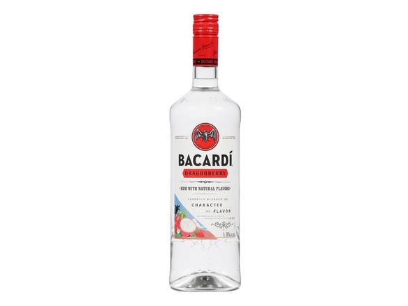 Order BACARDÍ Dragonberry Flavored White Rum - 1L Bottle food online from Josh Wines & Liquors Inc store, New York on bringmethat.com