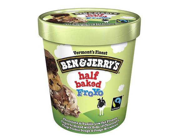 Order Ben & Jerry's Half Baked Froyo (1 pt) food online from Classic Candy Shack store, San Francisco on bringmethat.com