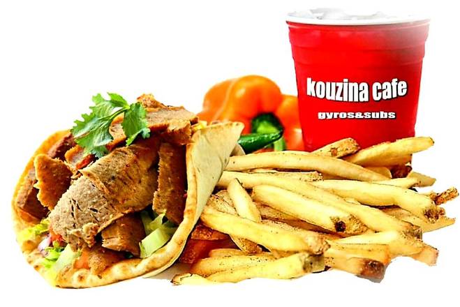 Order Wrap Combo food online from Kouzina Cafe Gyros And Subs store, Nashville on bringmethat.com